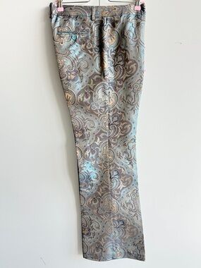 Vintage Express special edition Brocade Satin Slacks wide leg